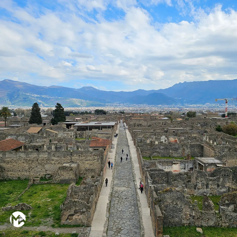 Taking in the vastness of Pompeii